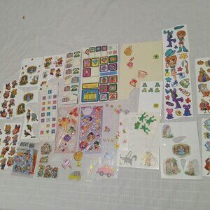 Lot No12 Vintage stickers in various sizes with diffrents designs
